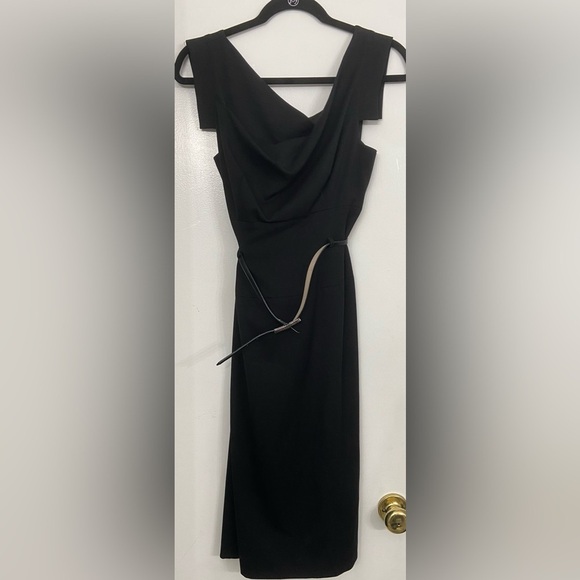 Black Halo Classic Jackie O Sheath Dress Black Size 4 - Picture 13 of 13